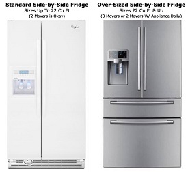 Mover Policy for Side by Side and French Door Refrigerators